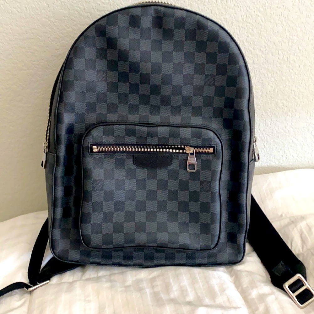 Josh Backpack Damier Graphite
